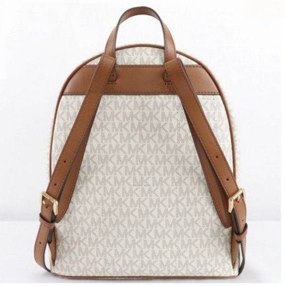 MICHAEL KORS Kenly Medium Backpack Signature Vanilla Bag - Picture 3 of 10